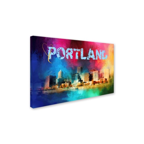 Jai Johnson 'Sending Love To Portland' Canvas Art,12x19